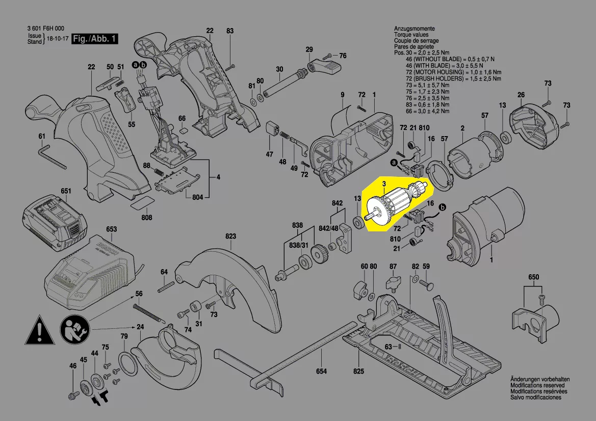 Induit BOSCH réf. 1 619 P01 902